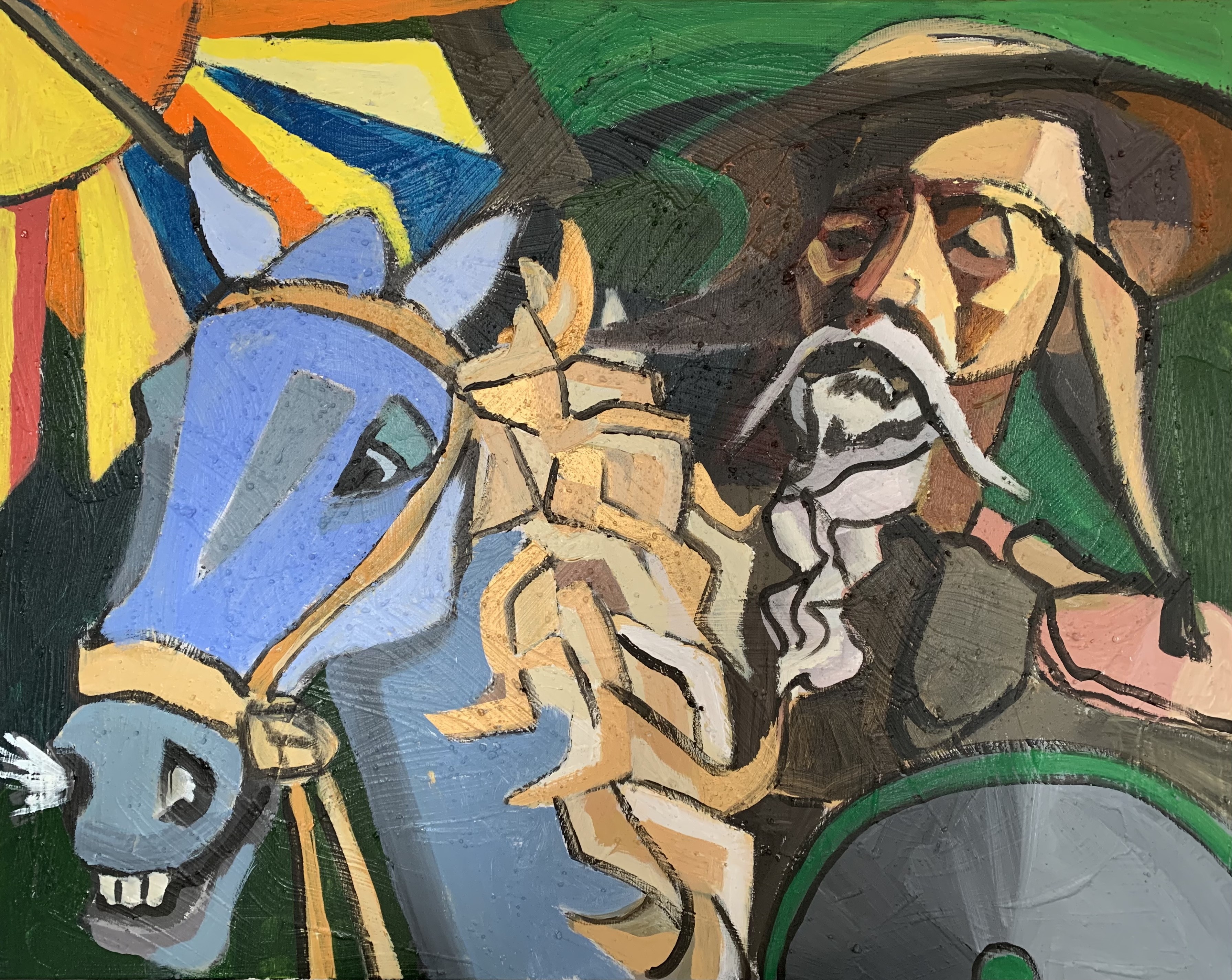 Cheval Bleu et Don Quichotte